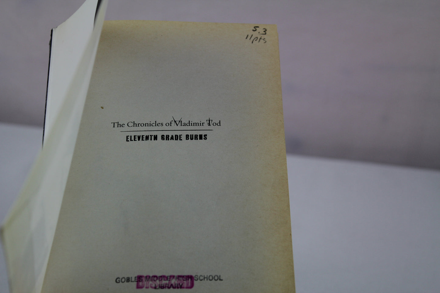 Eighth Grade Bites (Chronicles of Vladimir Tod, Book 1) by Heather Brewer