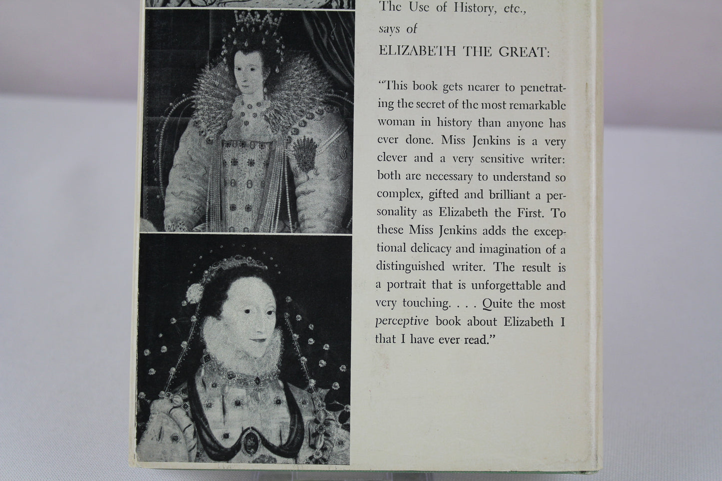 Elizabeth The Great, Biography by Elizabeth Jenkins - 1958 Hardcover~ Book Club