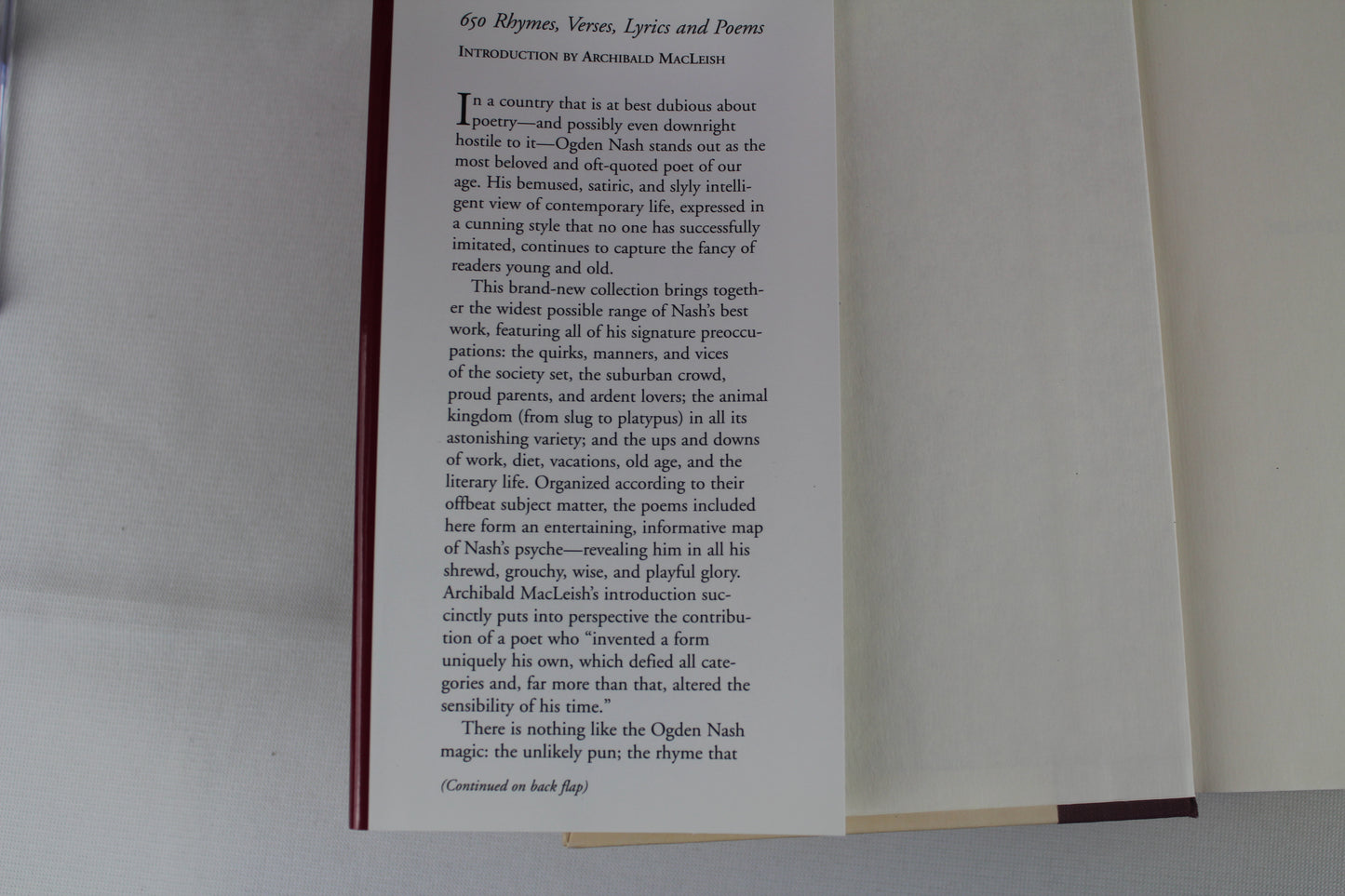 Selected Poetry of Ogden Nash: 650 Rhymes, Verses, Lyrics, and Poems by Ogden Nash, Archibald MacLeish