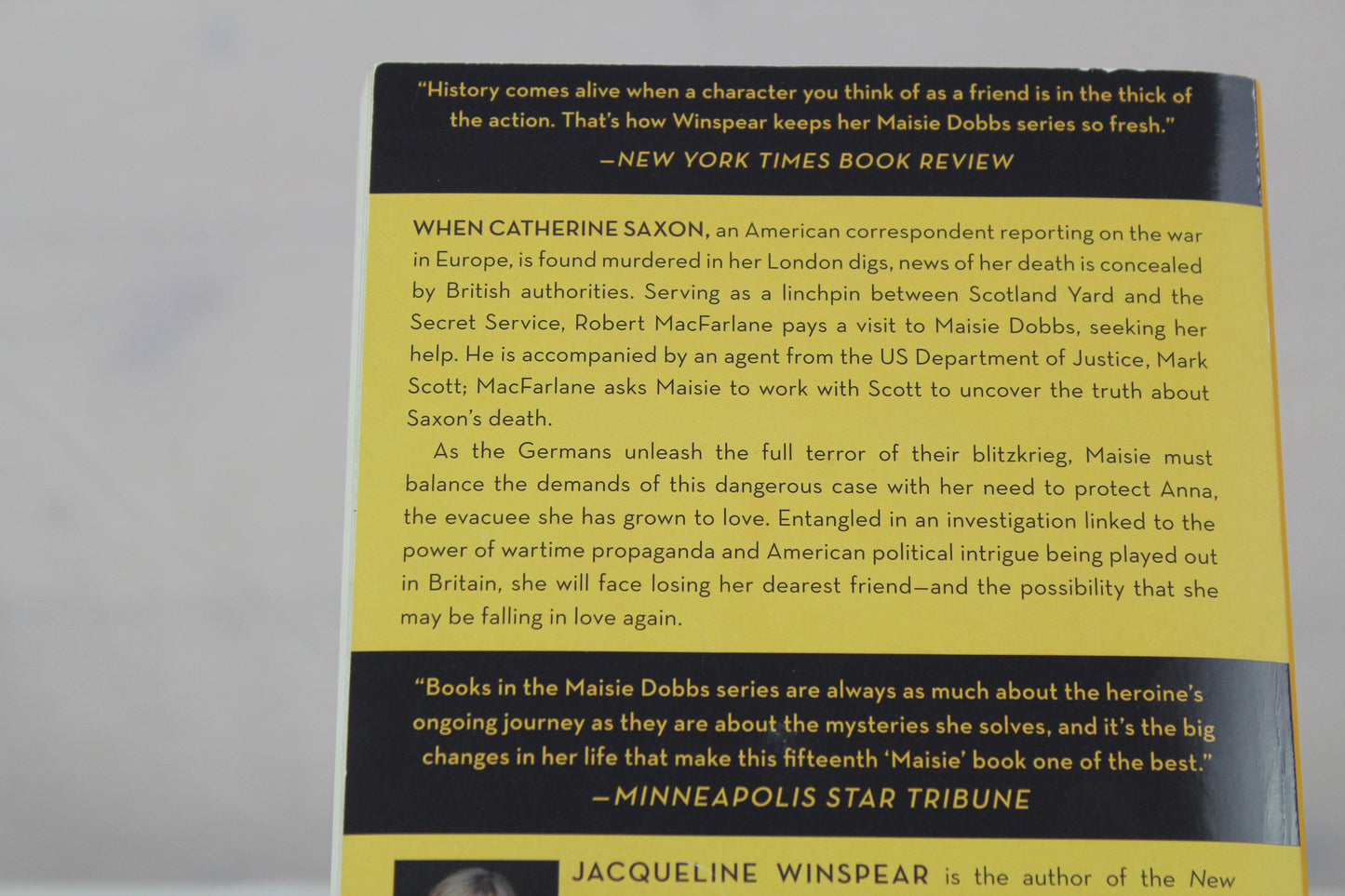 The American Agent: A Maisie Dobbs Novel by Jacqueline Winspear