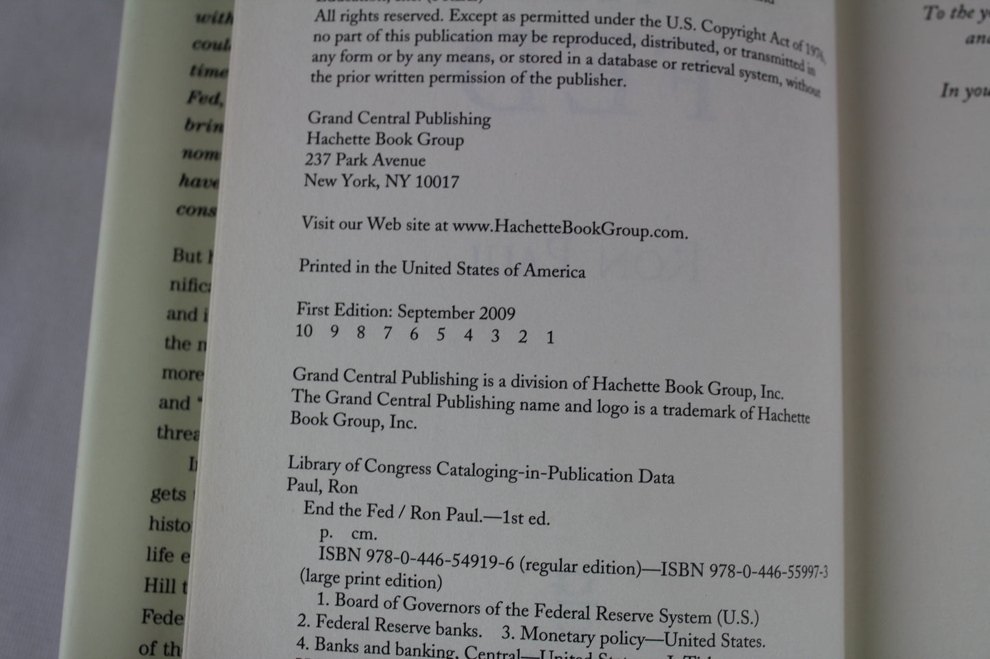 End the Fed by Ron Paul