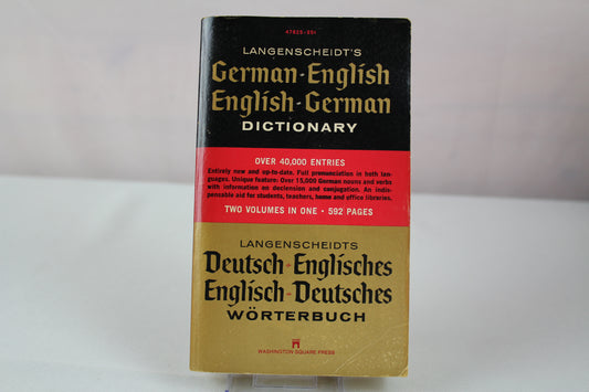 LAngenscheidt's German-English English/German Dictionary by A.C. Langenscheidt;Pomahoba
