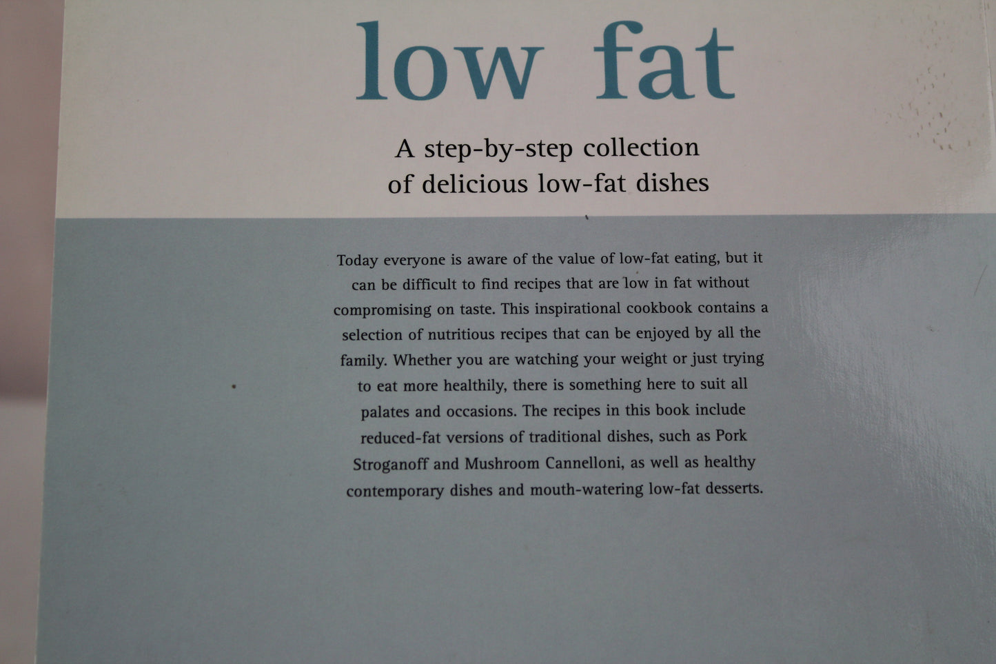 let's cook low fat by unknown author