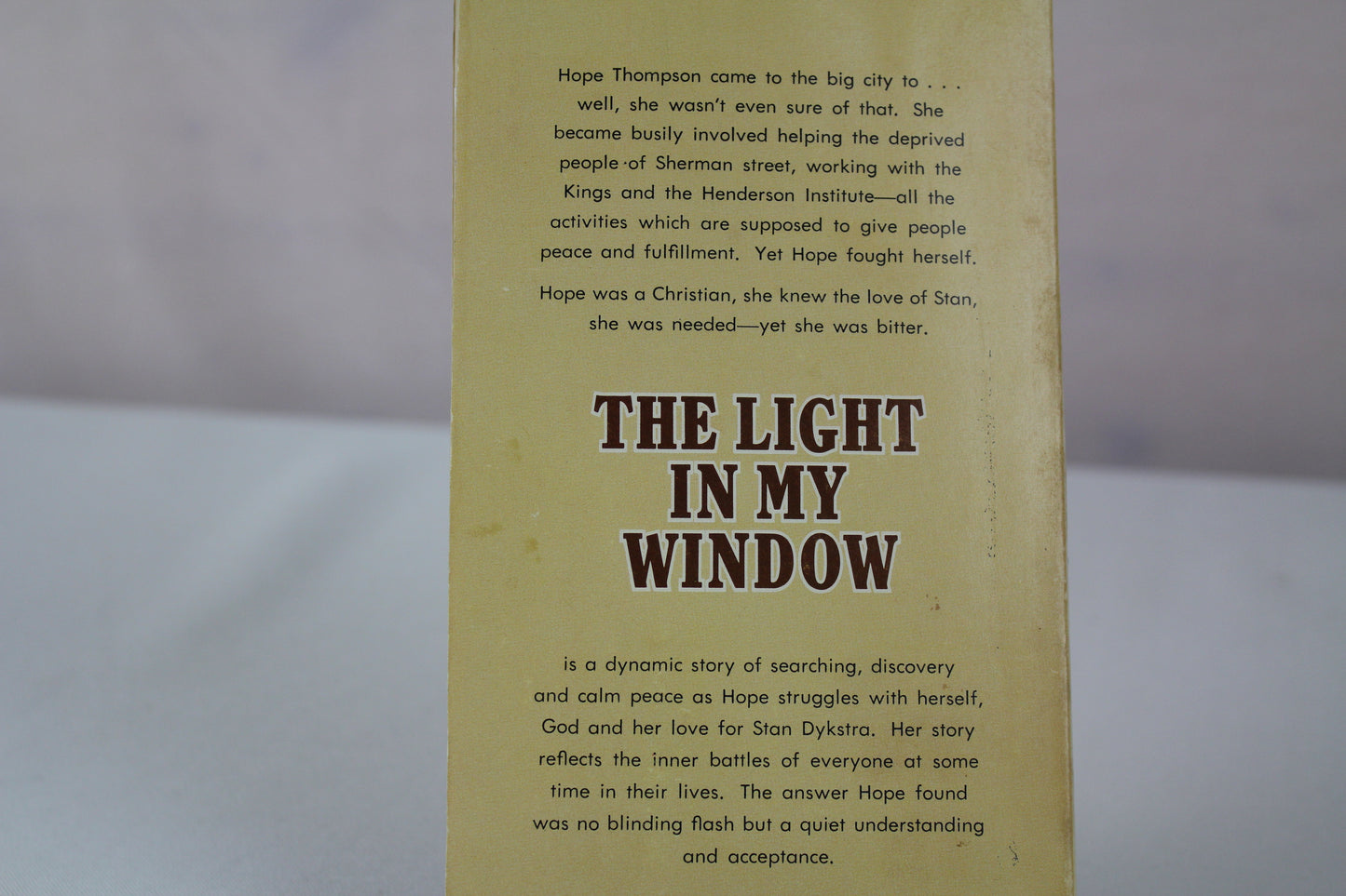 The Light in My Window by Francena H. Arnold