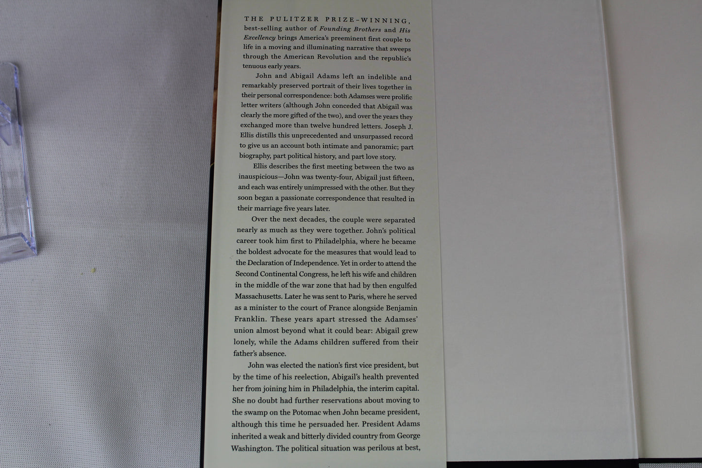 First Family: Abigail and John Adams by Joseph J. Ellis