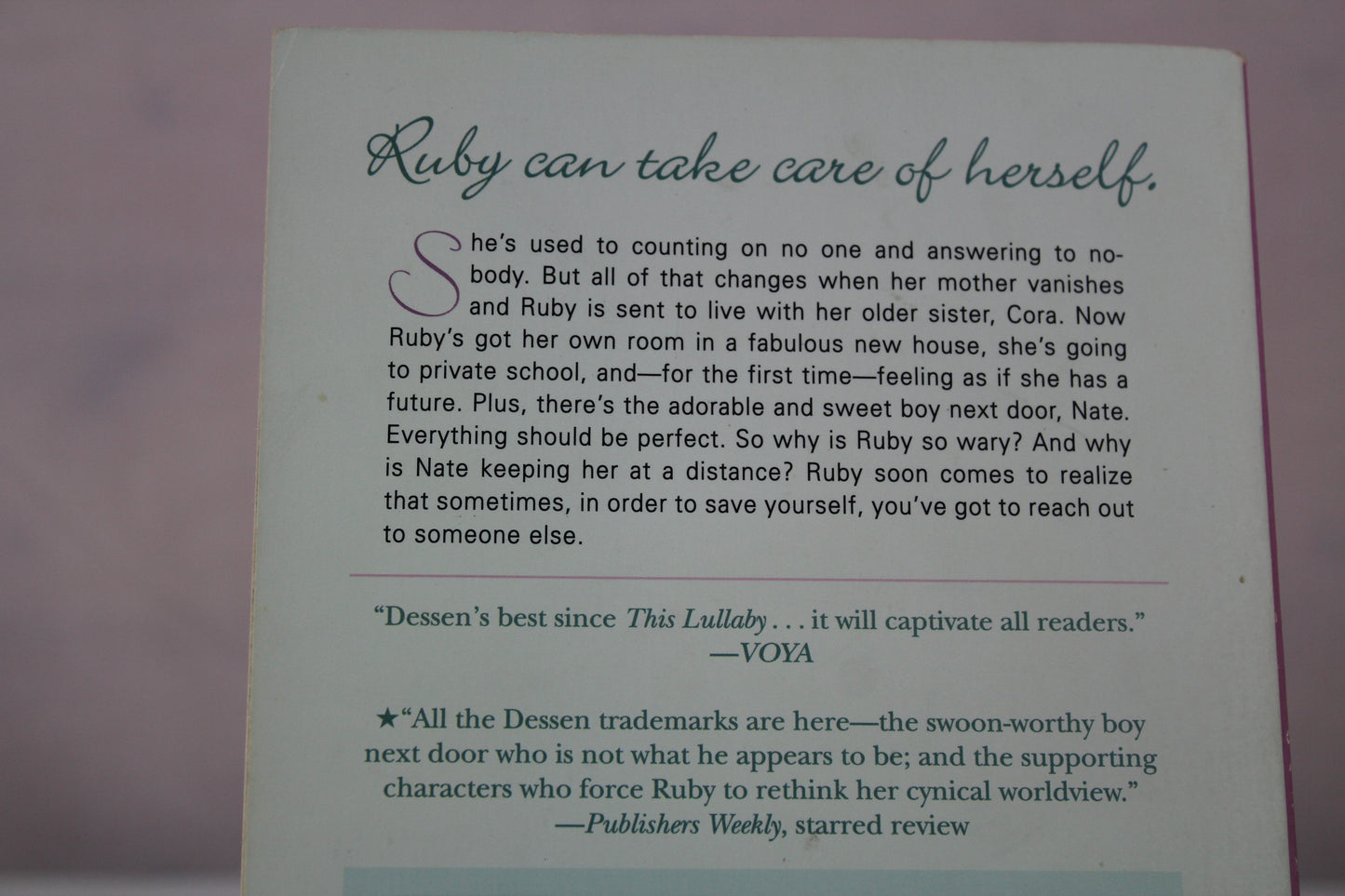 Lock and Key by Sarah Dessen