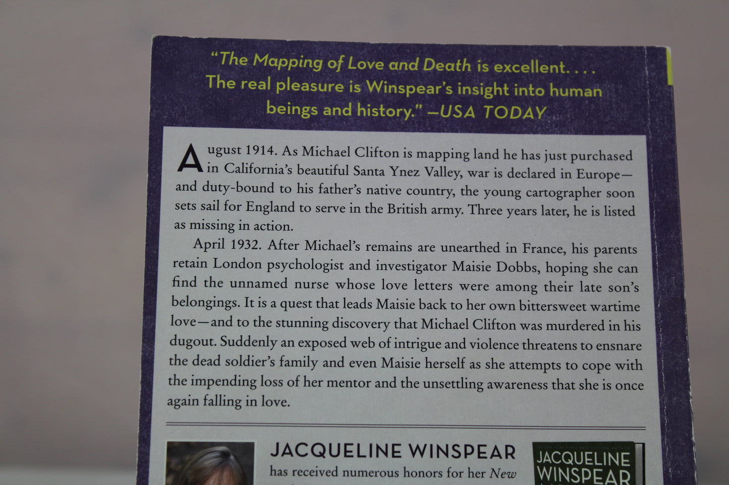 The Mapping of Love and Death: A Maisie Dobbs Novel by Jacqueline Winspear