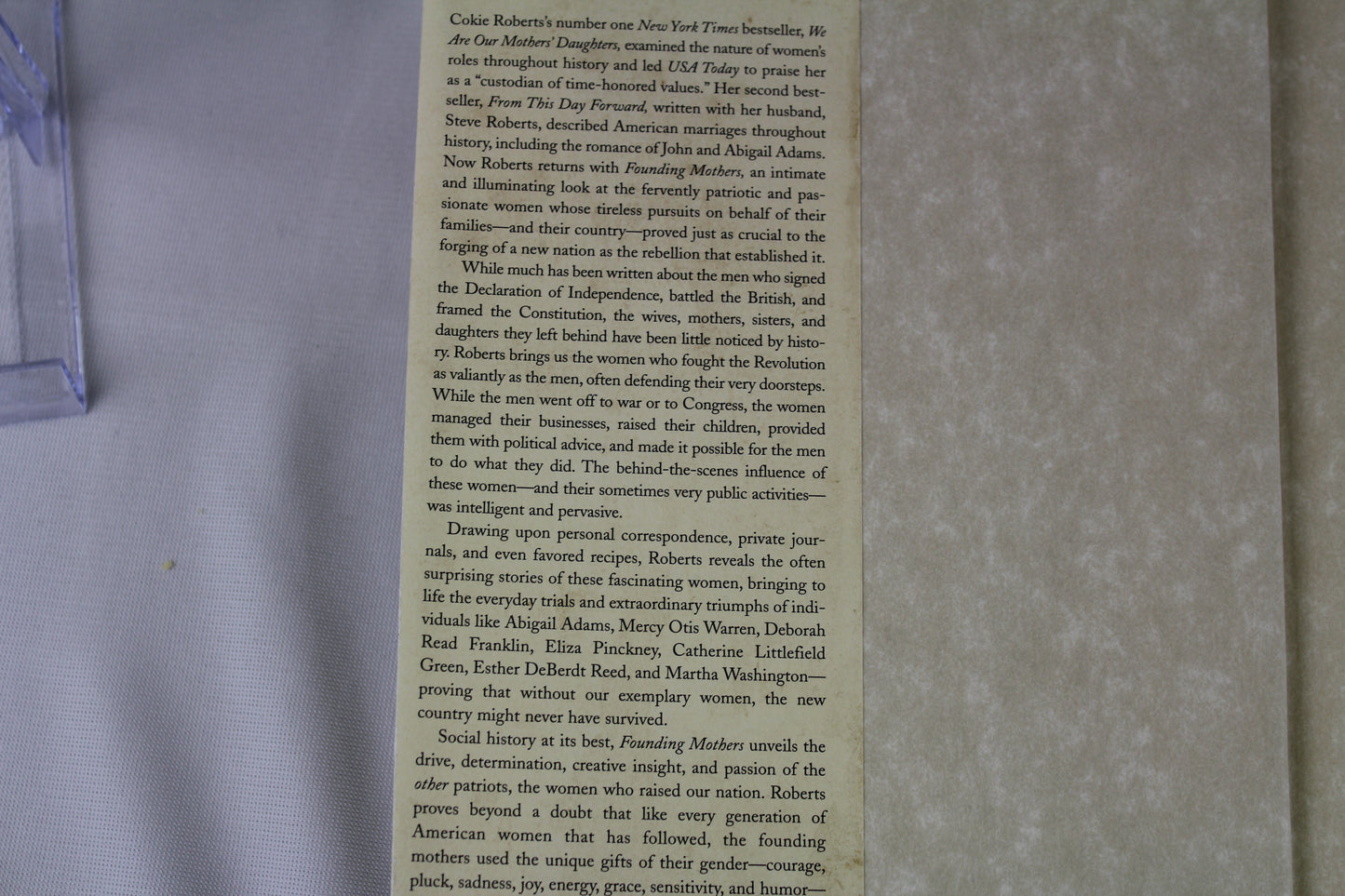 Founding Mothers: The Women Who Raised Our Nation by Cokie Roberts
