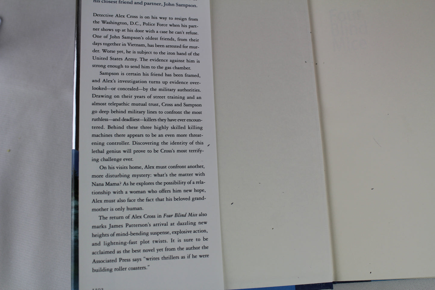 Four Blind Mice (Alex Cross) by James Patterson