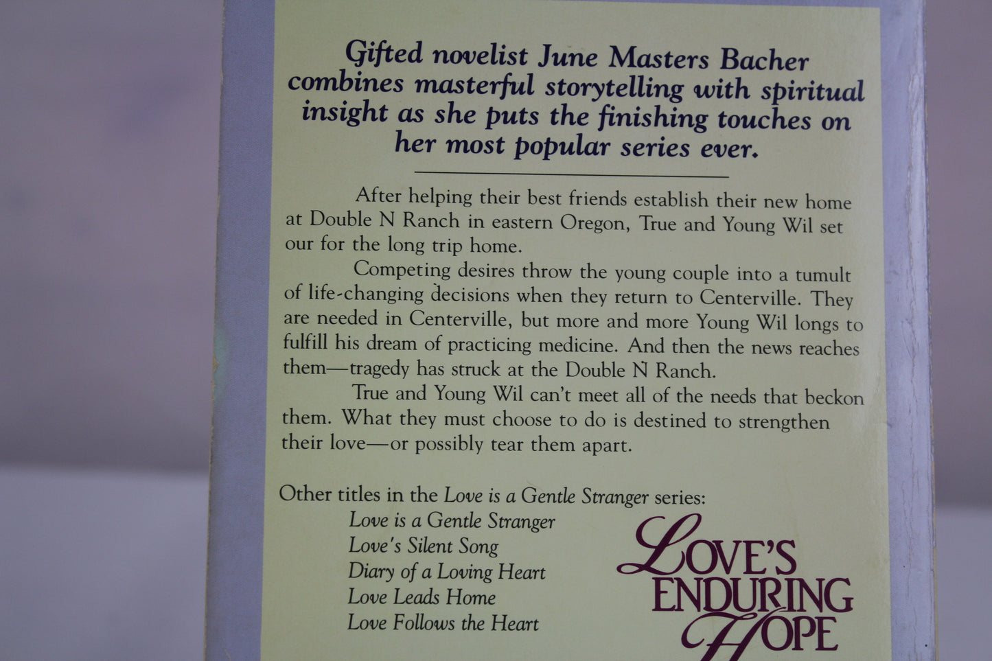 Love's Enduring Hope (Jmb Series I) by June Masters Bacher