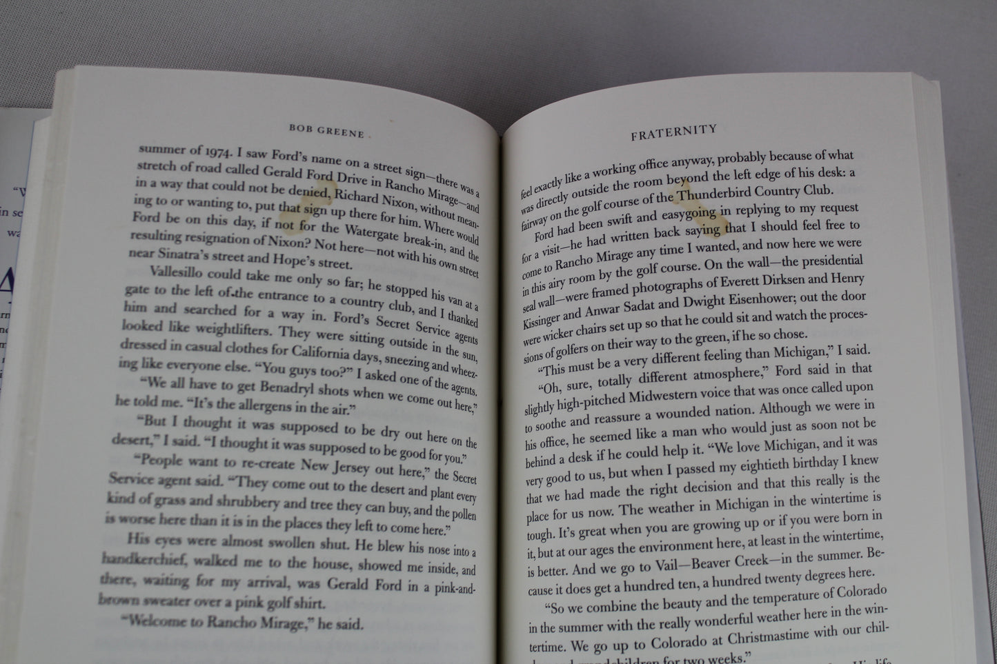Fraternity: A Journey in Search of Five Presidents by Bob Greene