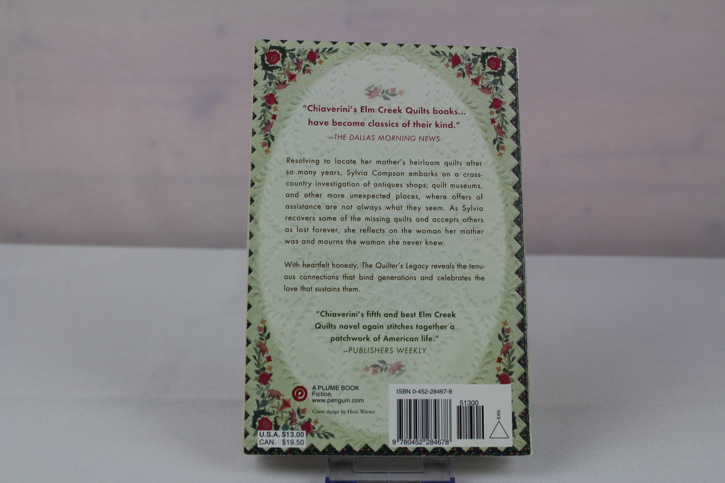 The Quilter's Legacy: An Elm Creek Quilts Novel by Jennifer Chiaverini