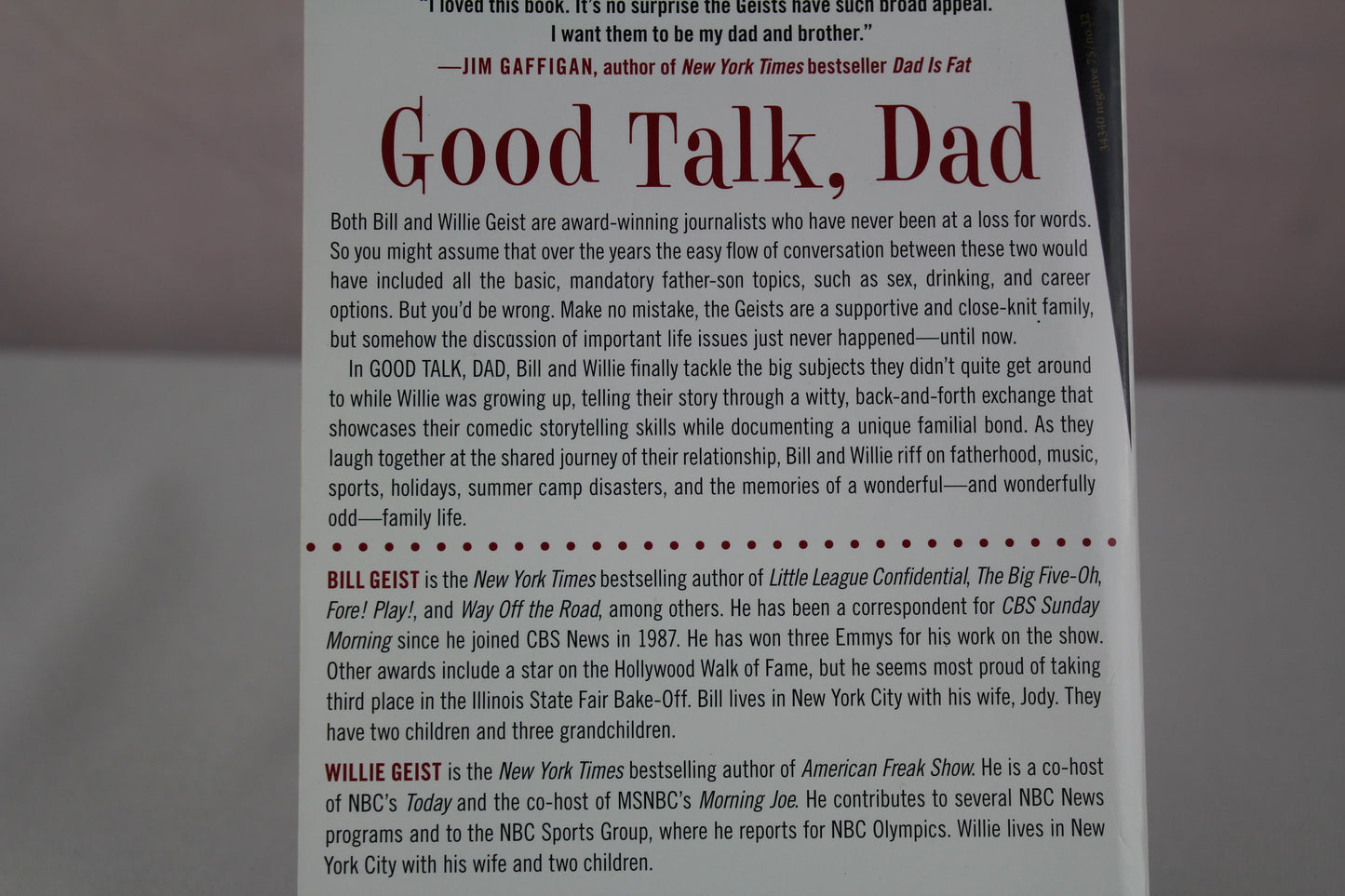 Good Talk, Dad: The Birds and the Bees...and Other Conversations We Forgot to Have by Bill Geist, Willie Geist