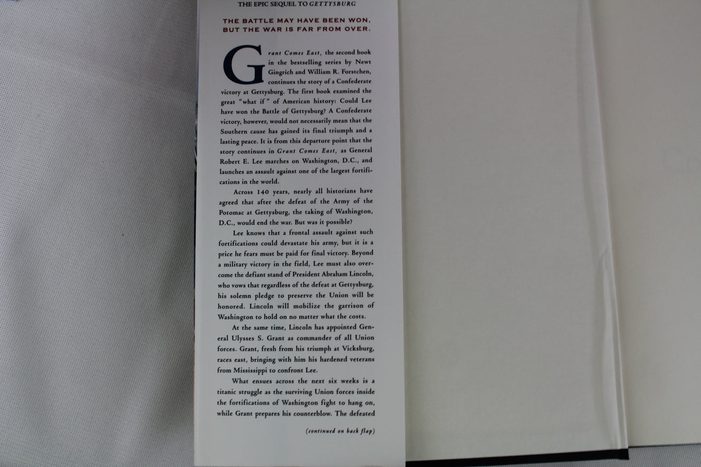 Grant Comes East by Newt Gingrich, William R. Forstchen, Albert S. Hanser