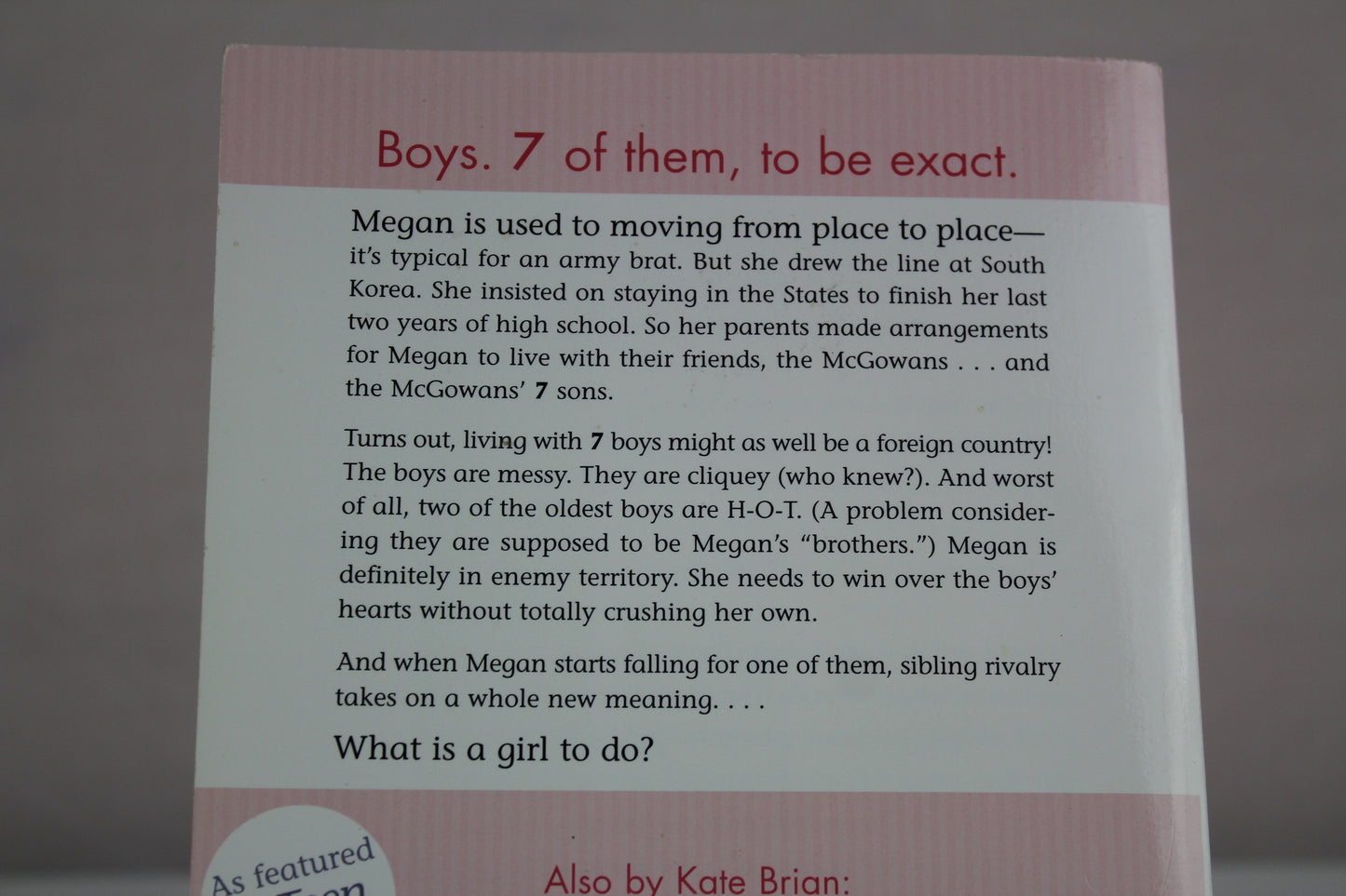 Megan Meade's Guide to the McGowan Boys by Kate Brian