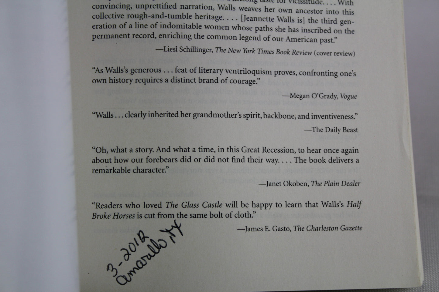 Half Broke Horses: A True-Life Novel by Jeannette Walls