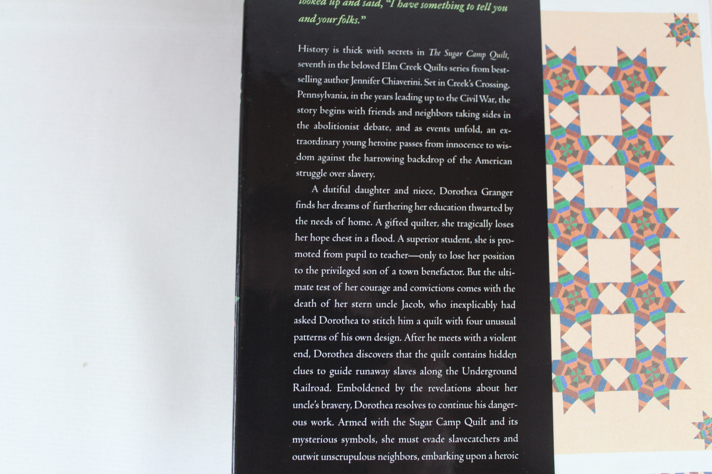 The Sugar Camp Quilt (Elm Creek Quilts Series #7) by Jennifer Chiaverini