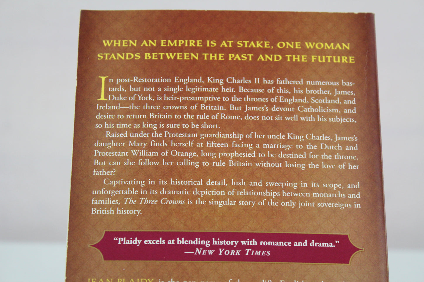 The Three Crowns: The Story of William and Mary (A Novel of the Stuarts) by Jean Plaidy