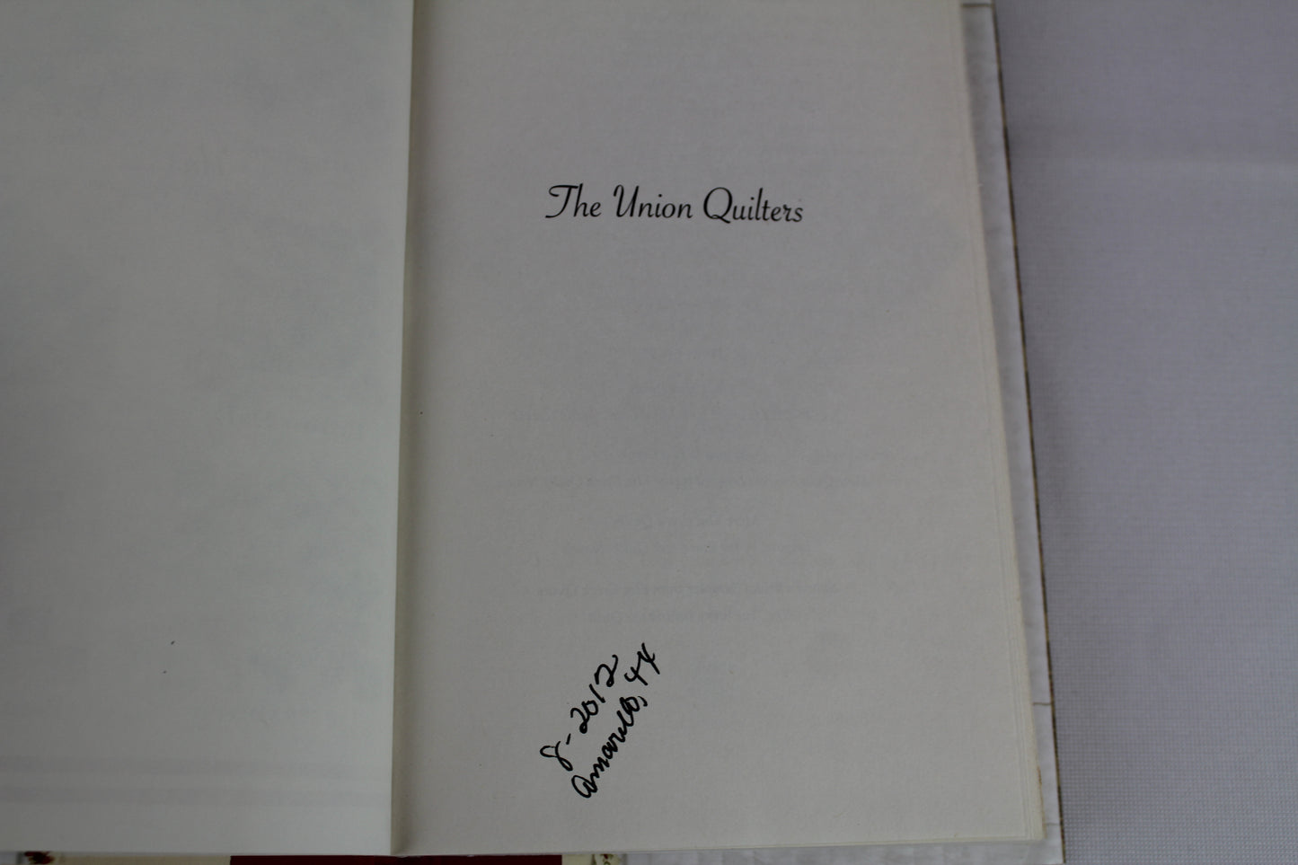 The Union Quilters (Elm Creek Quilts) by Jennifer Chiaverini