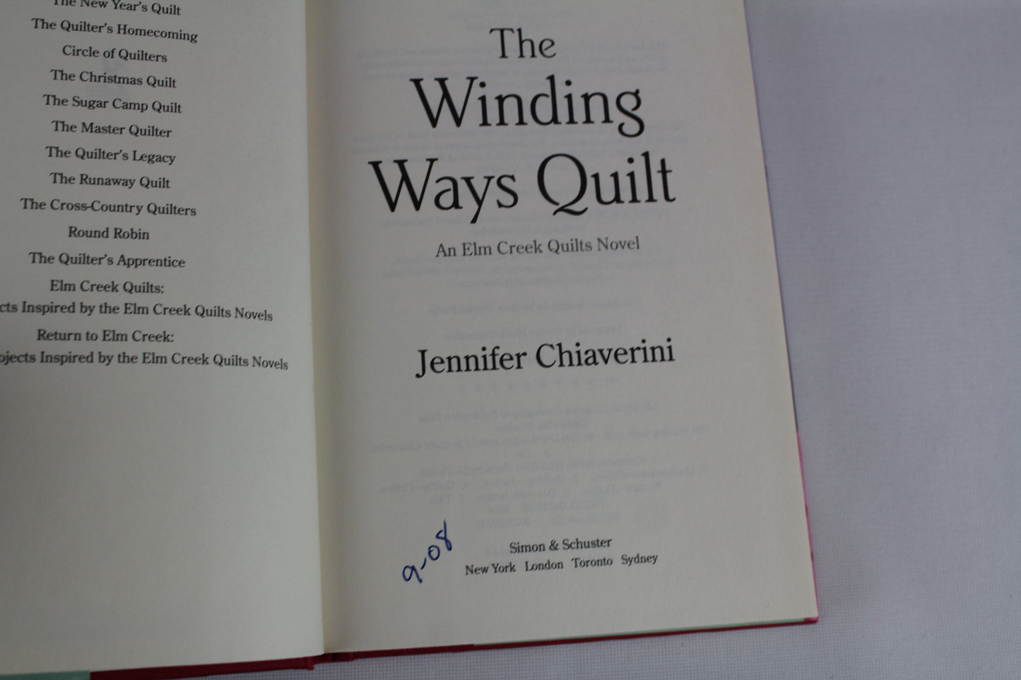 The Winding Ways Quilt (Elm Creek Quilts Series #12) by Jennifer Chiaverini