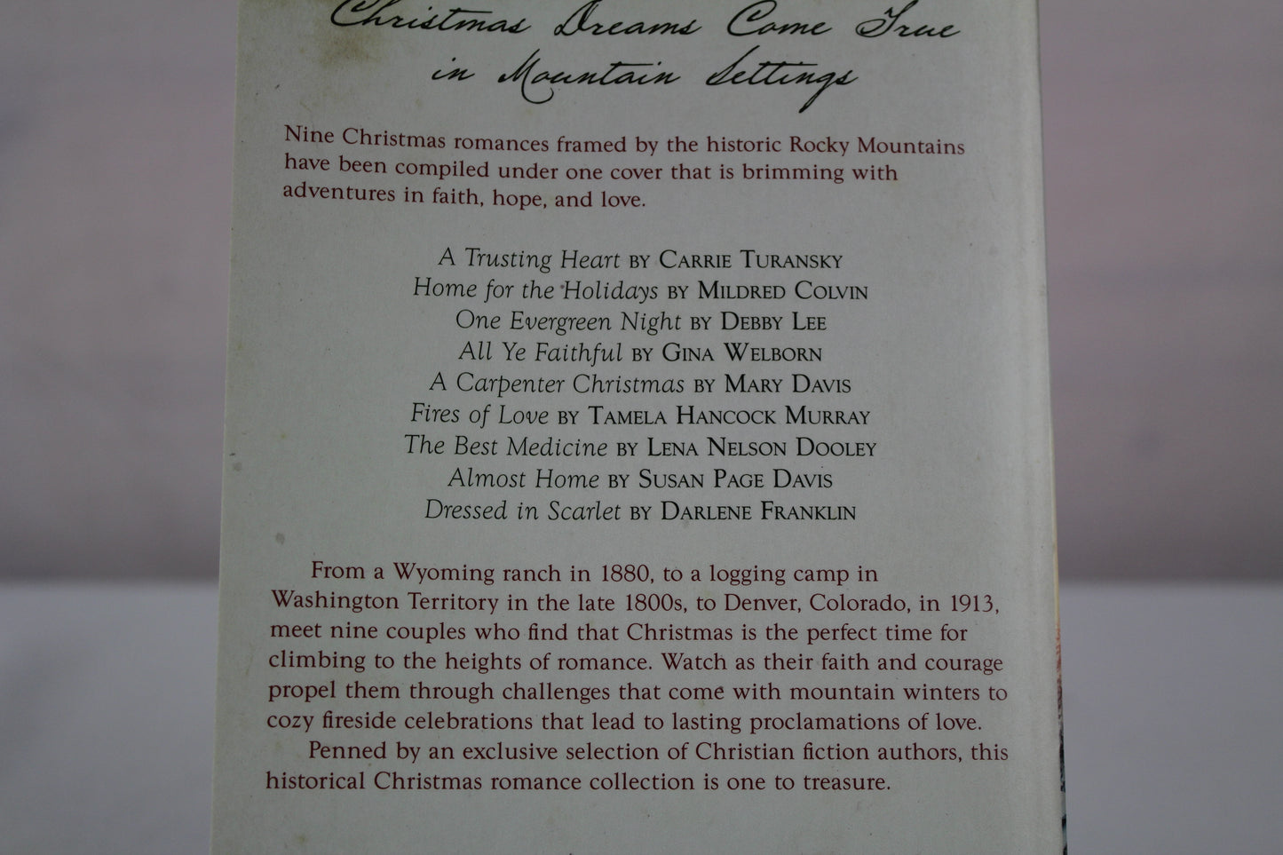 Mountain Christmas Brides: Nine Historical Novellas Celebrate Faith and Love in the Rocky Mountains by Mildred Colvin, Mary Davis, Susan Page Davis, Lena Nelson Dooley, Darlene Franklin, Debby Lee, Tamela Hancock Murray, Carrie Turansky, Gina Welborn