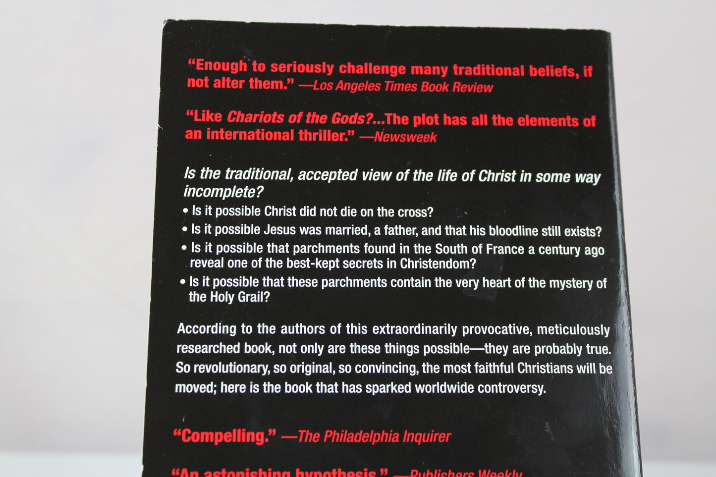Holy Blood, Holy Grail by Michael Baigent, Richard Leigh, Henry Lincoln