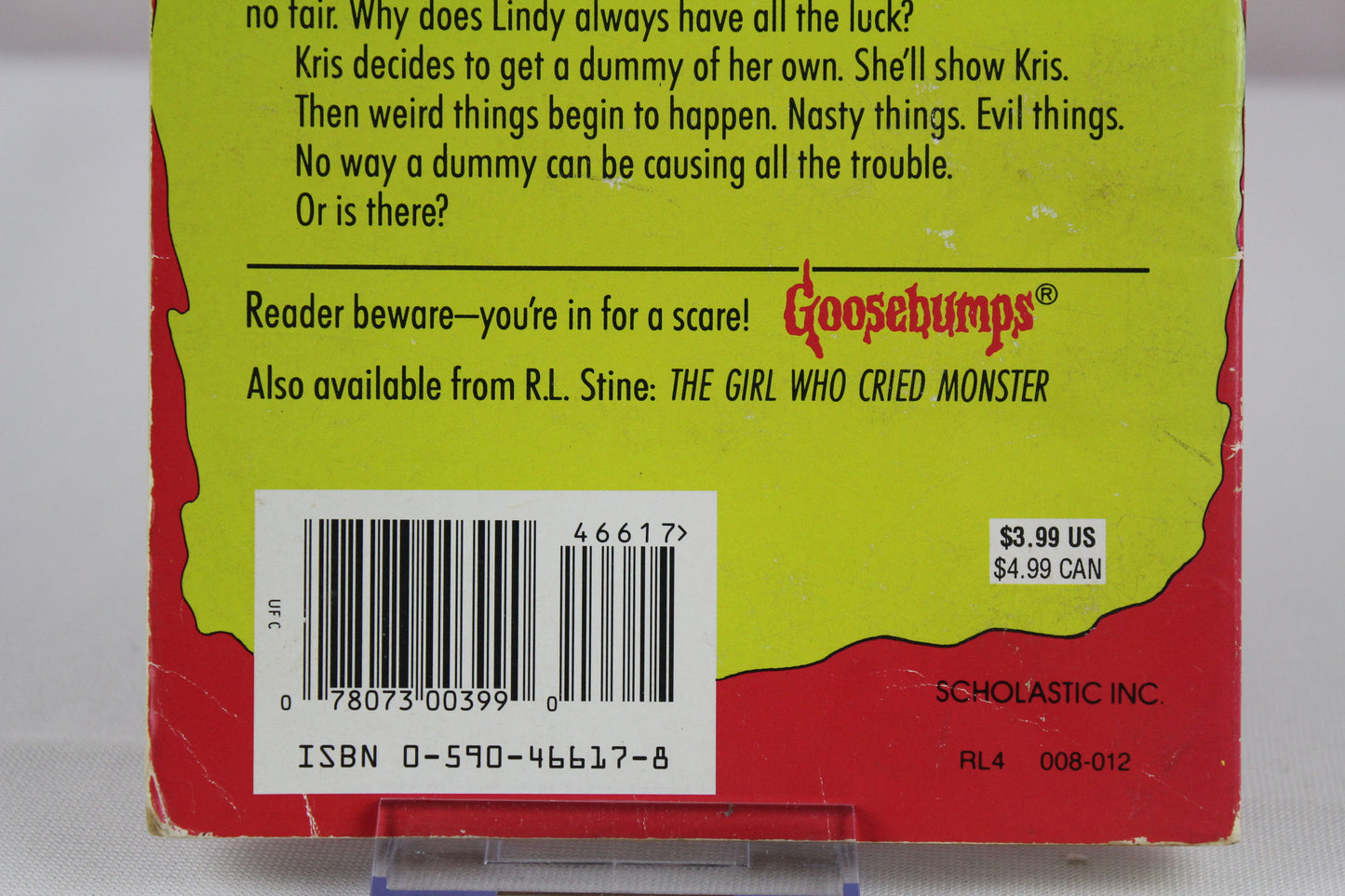 Night of the Living Dummy (Goosebumps) by R.L. Stine