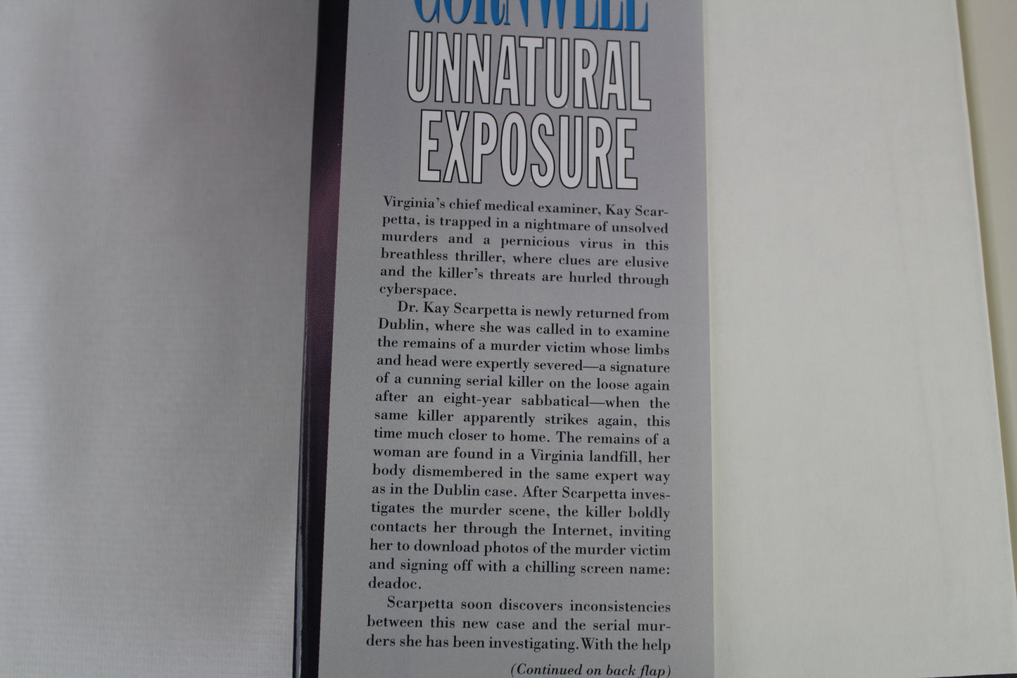 Unnatural Exposure (A Scarpetta Novel) by Patricia Cornwell