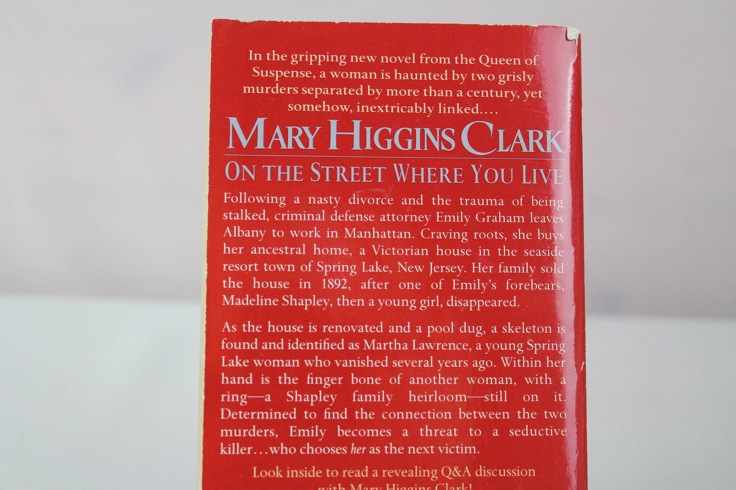 On the Street Where You Live by Mary Higgins Clark