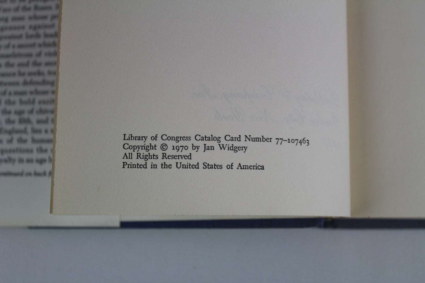 Jan Widgery - Trumpet At The Gates - 1970 - HC/DJ