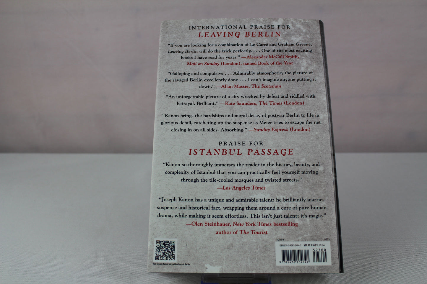 Leaving Berlin: A Novel by Joseph Kanon