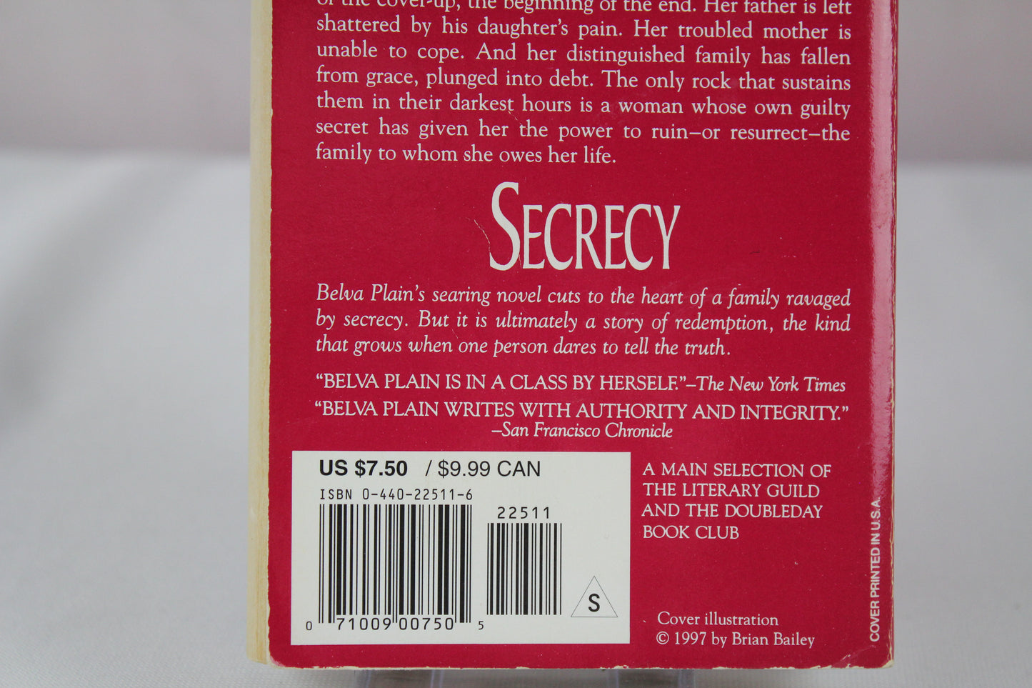 Secrecy: A Novel by Belva Plain