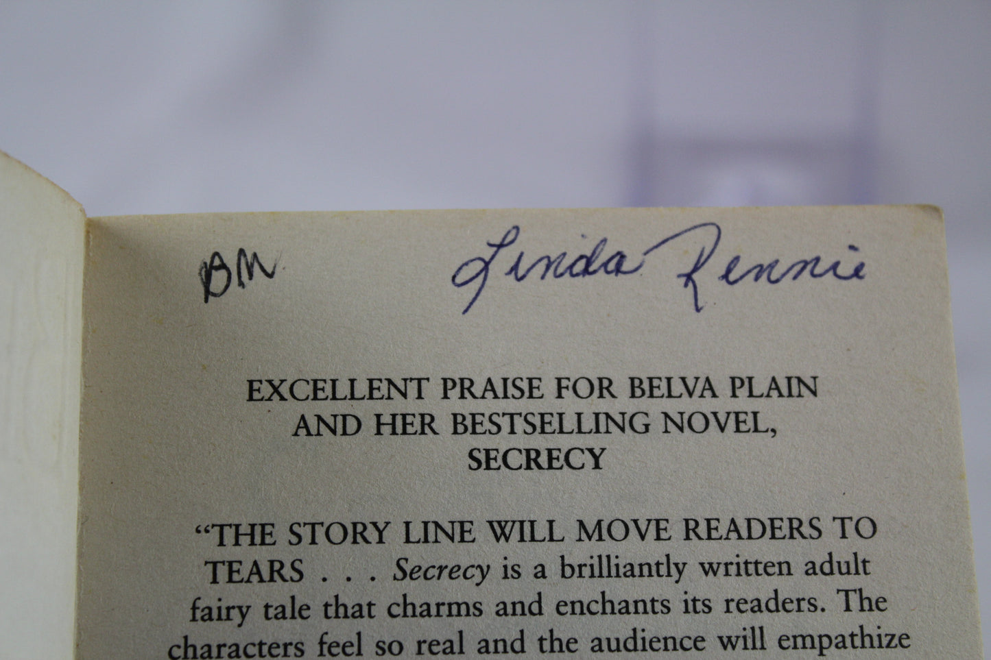 Secrecy: A Novel by Belva Plain