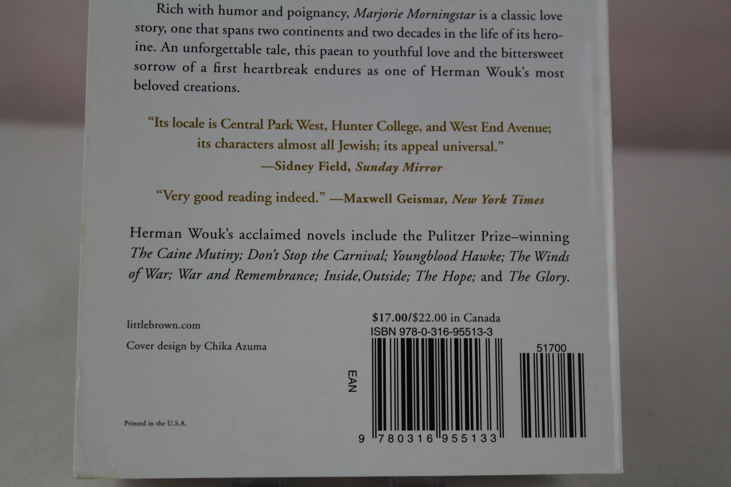 Marjorie Morningstar by Herman Wouk