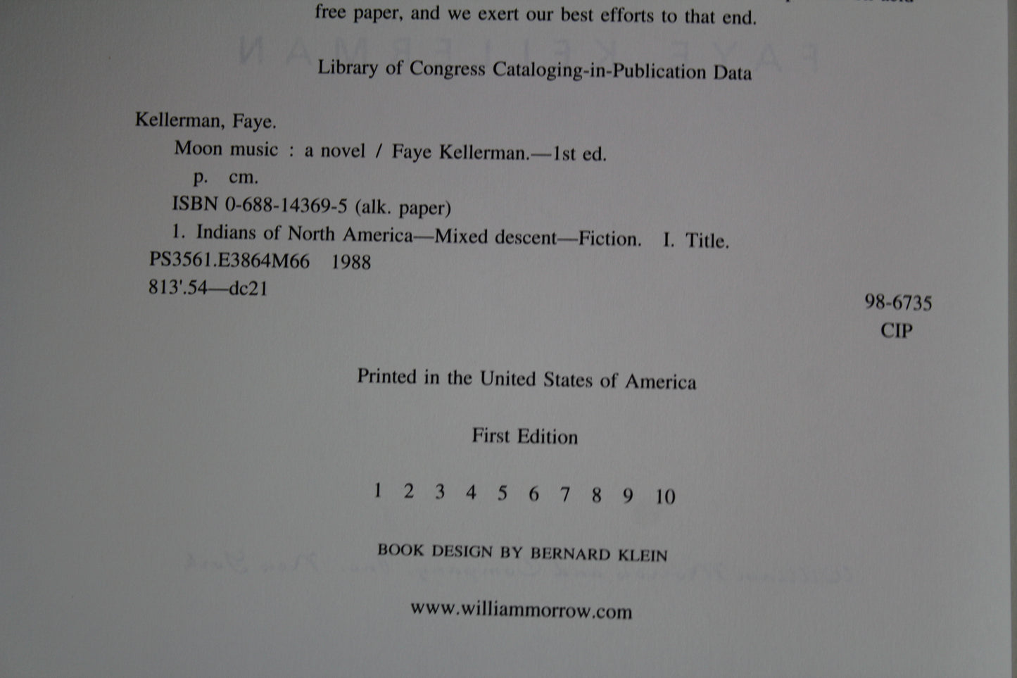 Moon Music: A Novel by Faye Kellerman