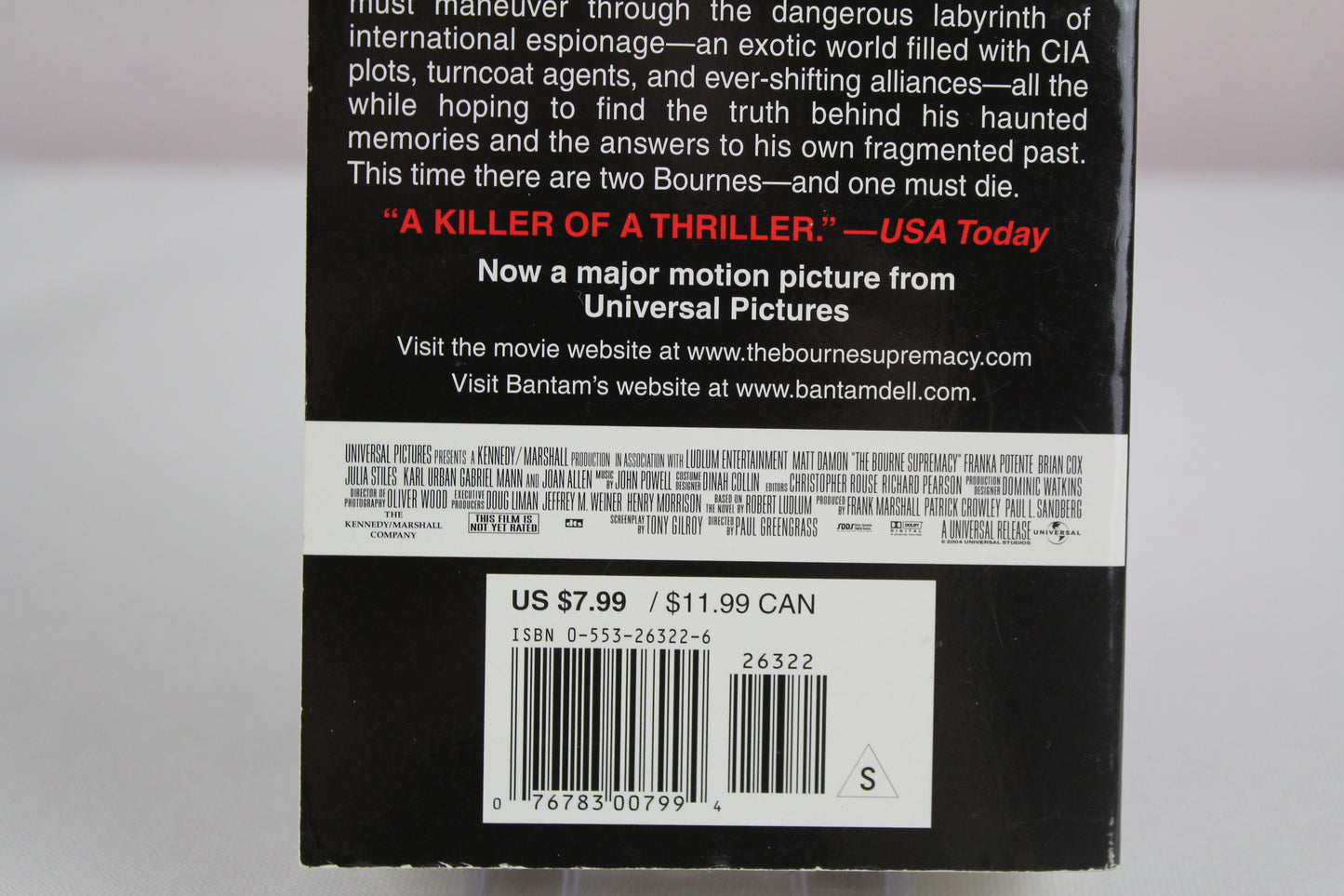 The Bourne Supremacy (Bourne Trilogy, Book 2) by Robert Ludlum
