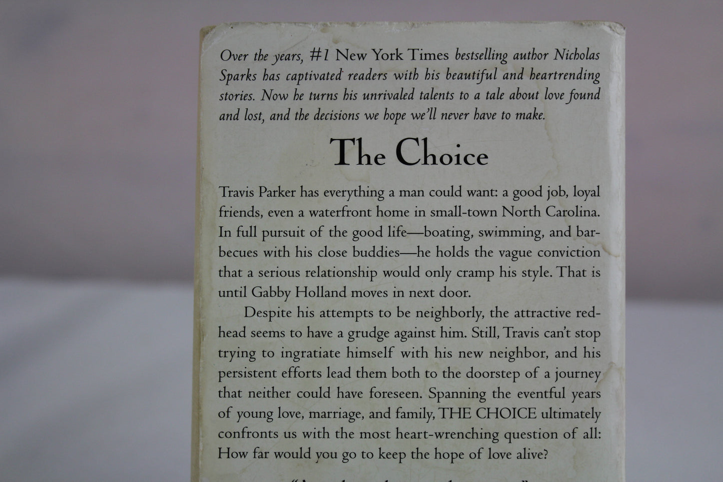 The Choice by Nicholas Sparks