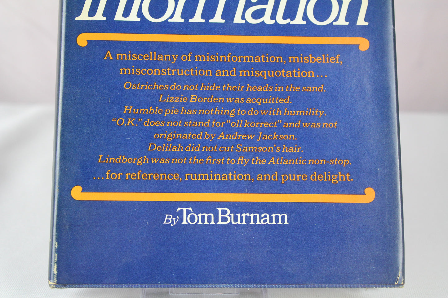 The Dictionary of Misinformation by Tom Burnam