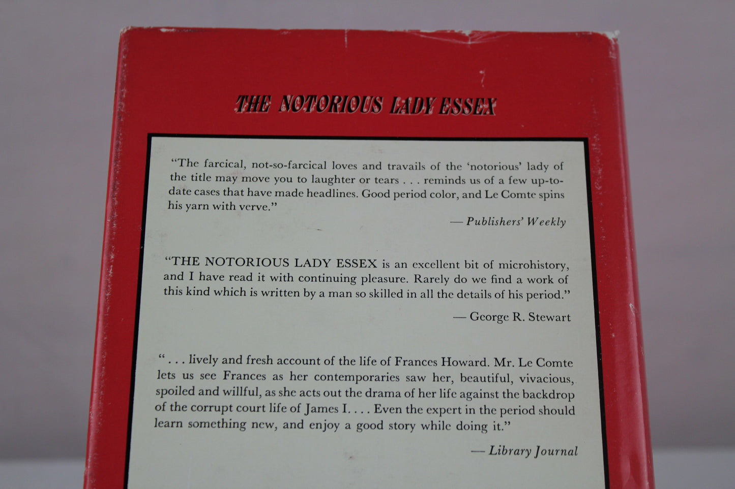 Notorious Lady Essex by Edward le. Comte