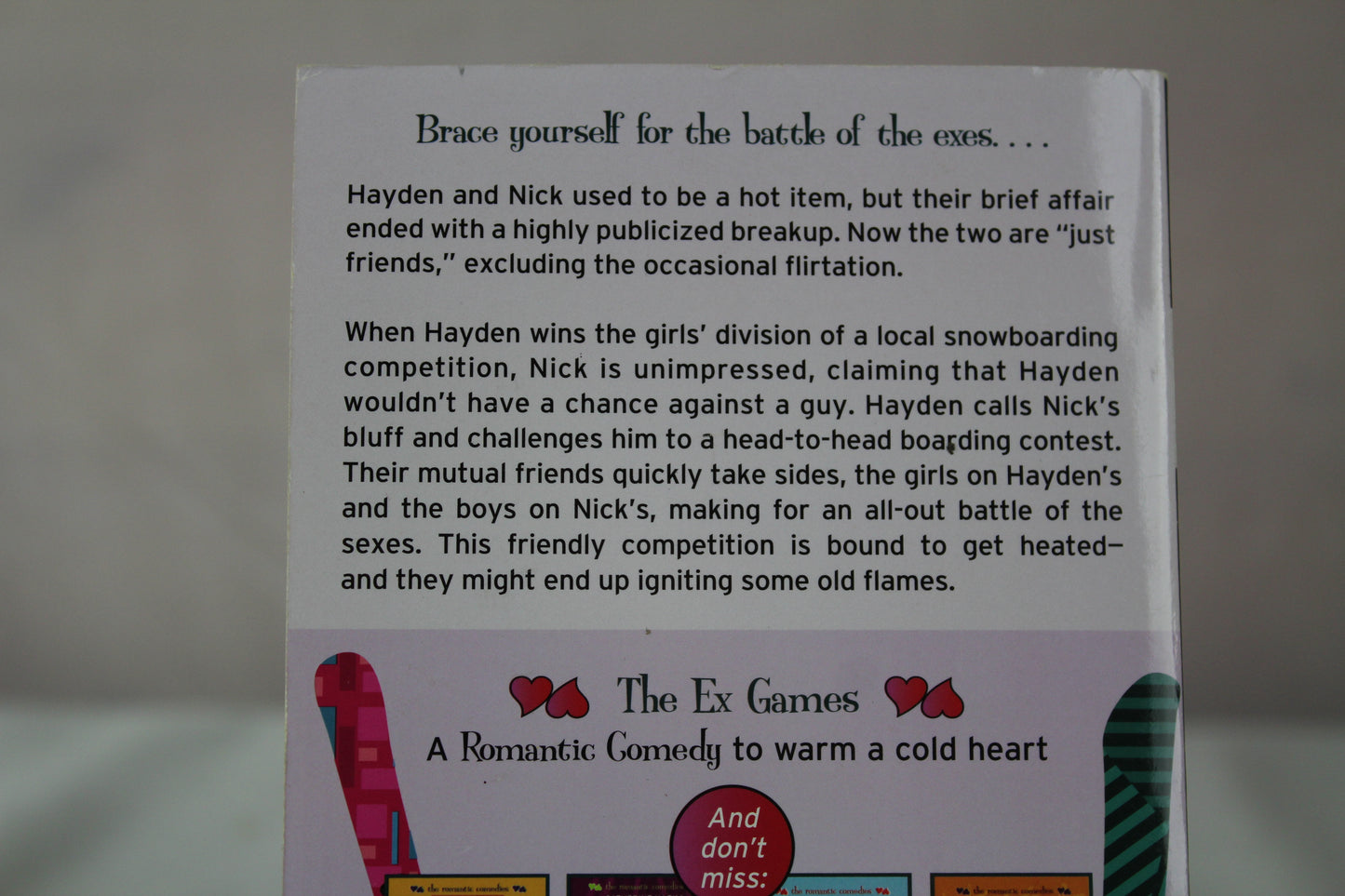 The Ex Games (The Romantic Comedies) by Jennifer Echols