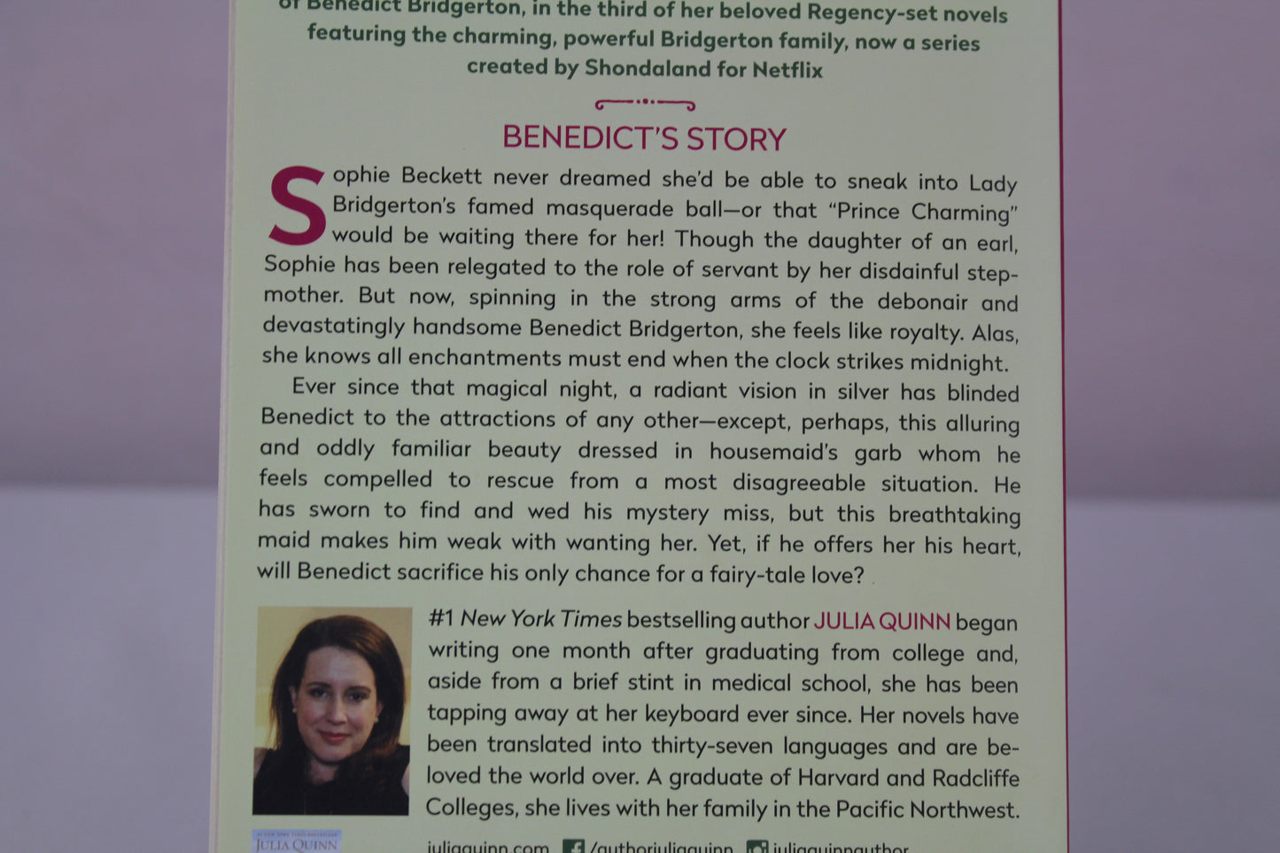 Offer from a Gentleman, An: Bridgerton: Benedict's Story (Bridgertons, 3) by Julia Quinn