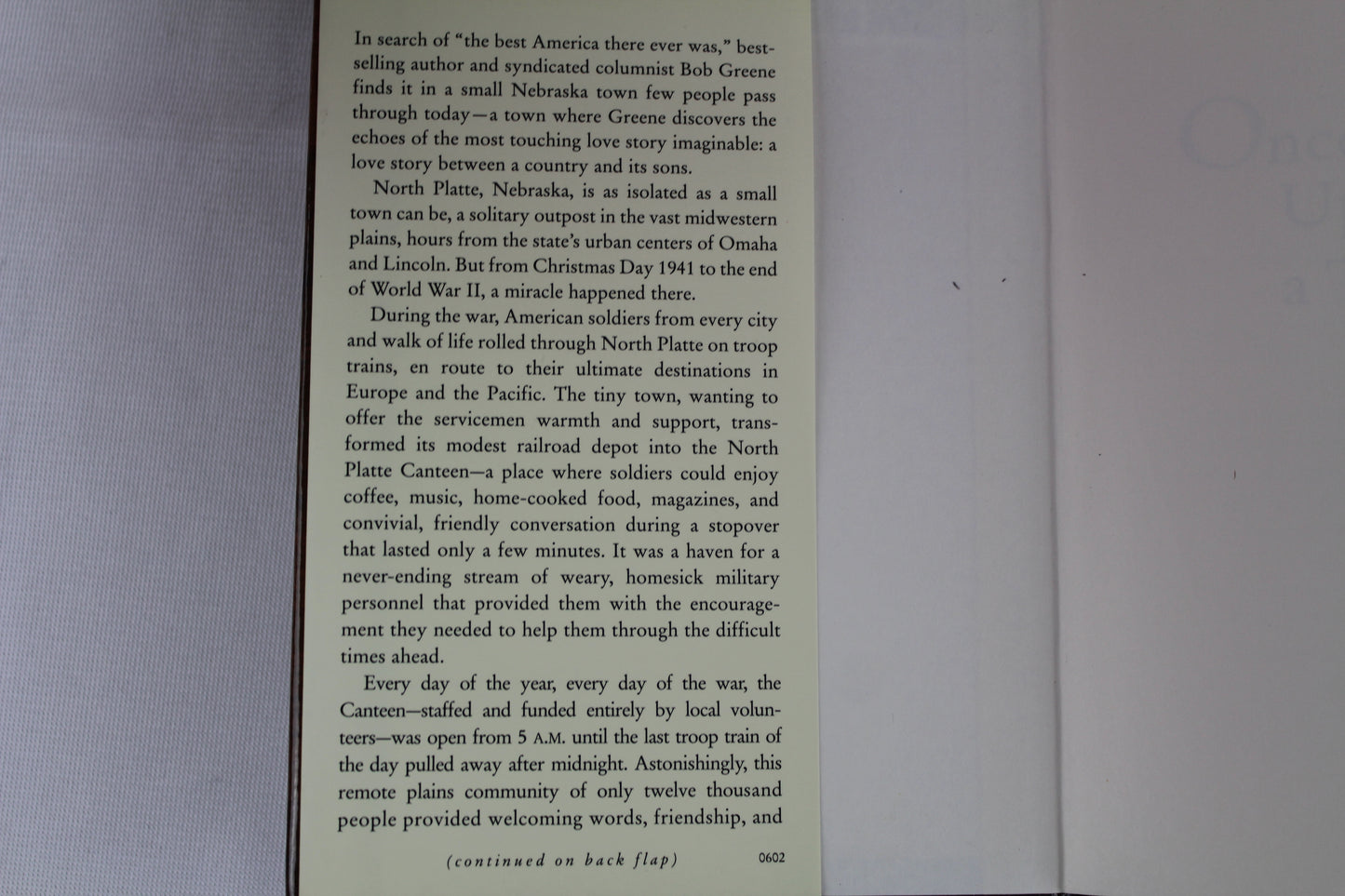 Once Upon a Town: The Miracle of the North Platte Canteen by Bob Greene