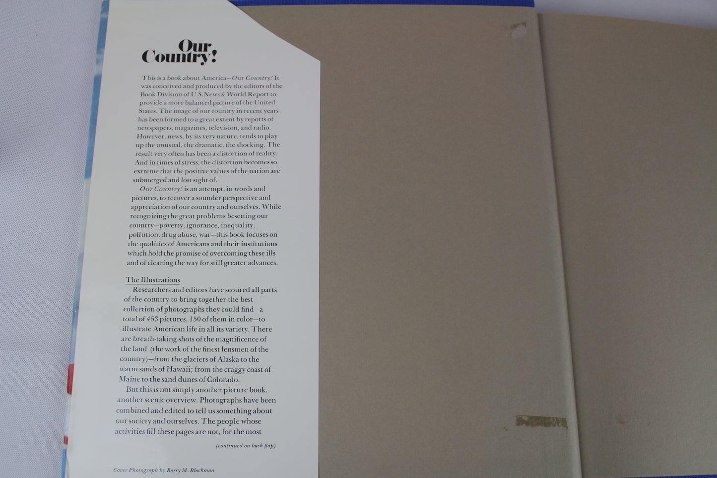 Our Country! America in Words and Pictures Large Illustrated Book  Hardcover