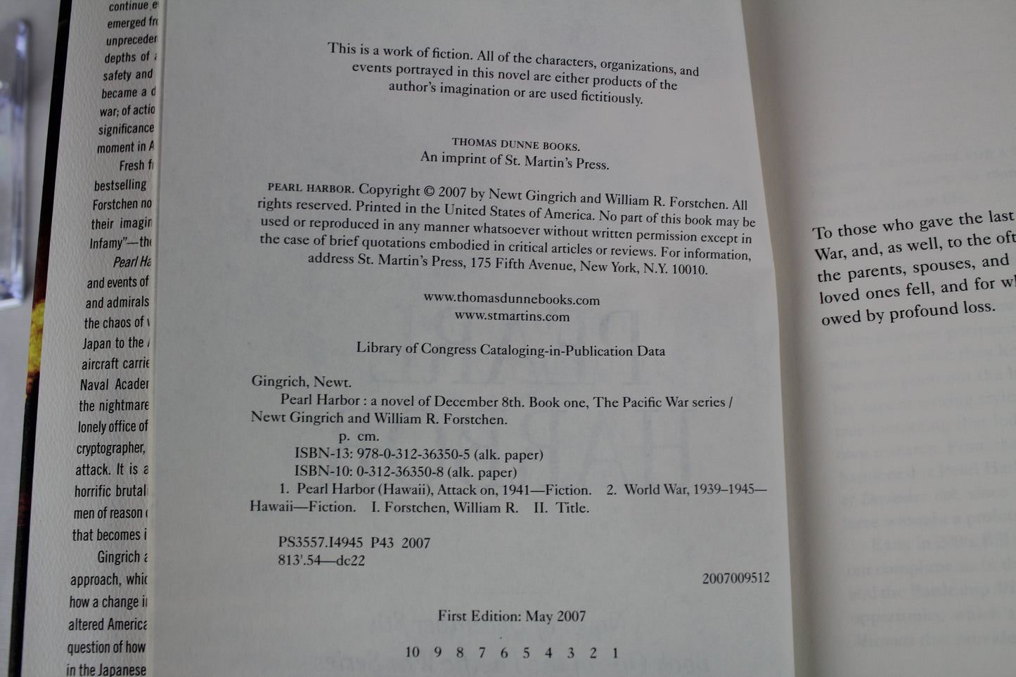Pearl Harbor: A Novel of December 8th by Newt Gingrich, William R. Forstchen, Albert S. Hanser