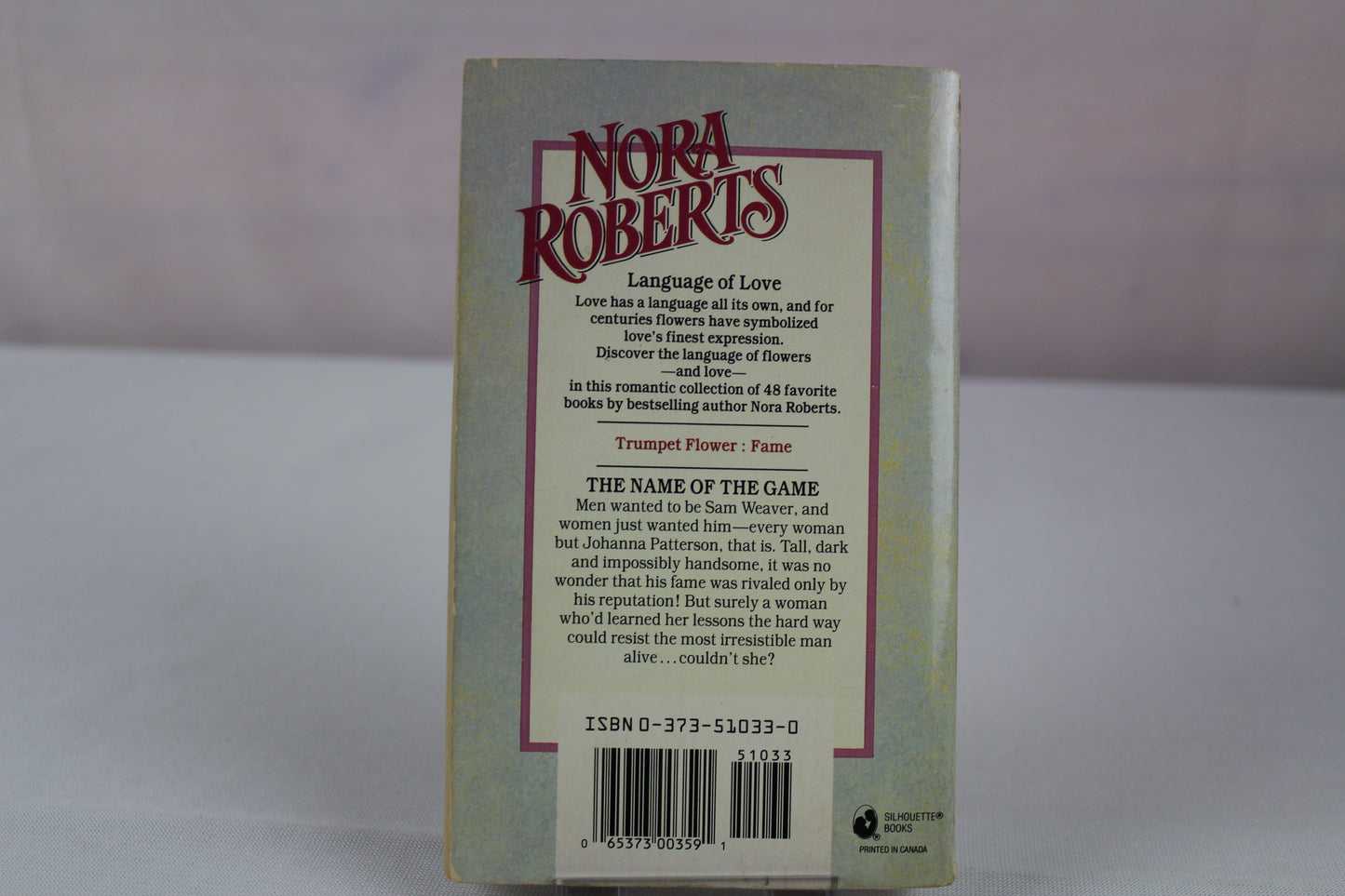 The Name of the Game (Language of Love No.33) by Nora Roberts