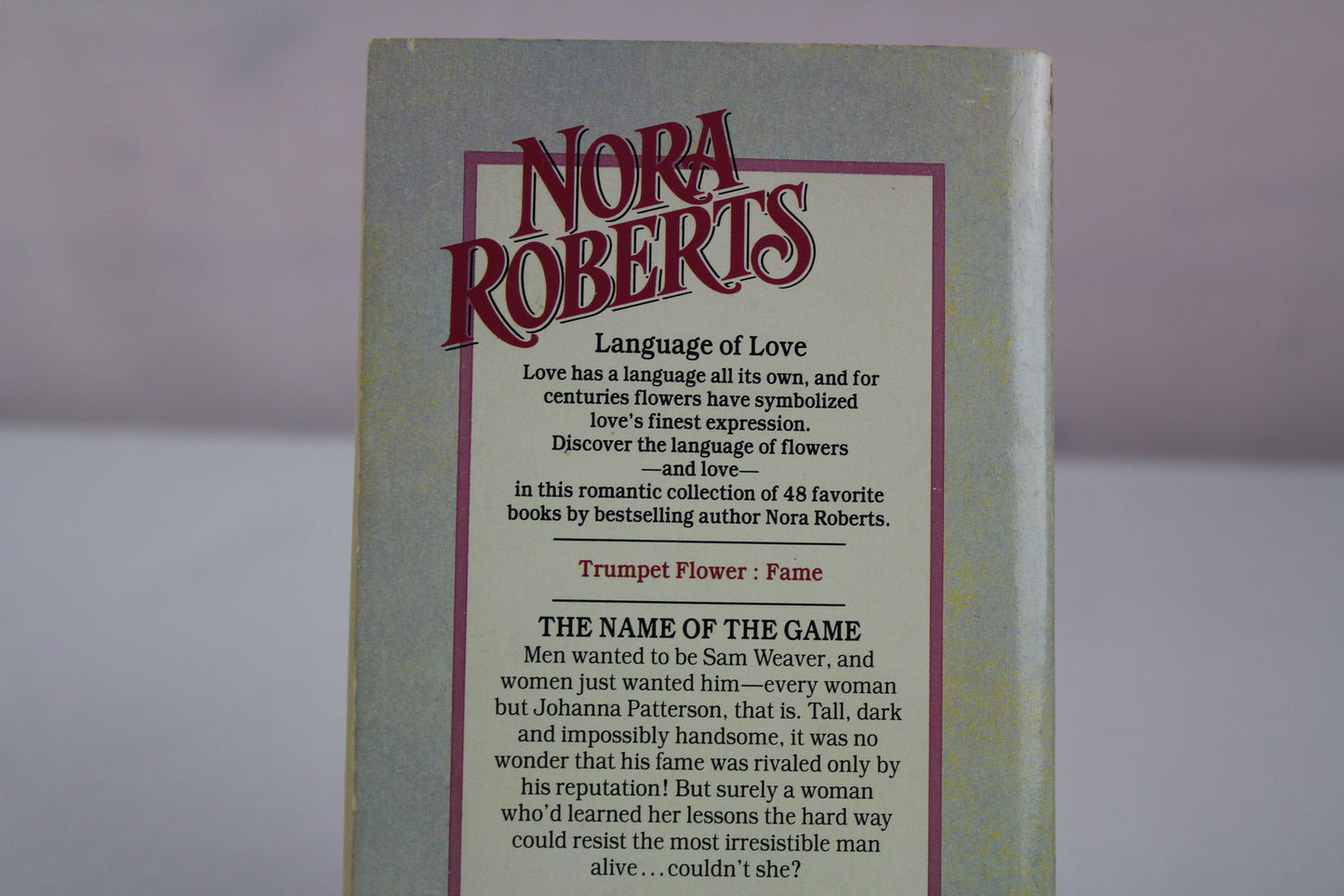 The Name of the Game (Language of Love No.33) by Nora Roberts