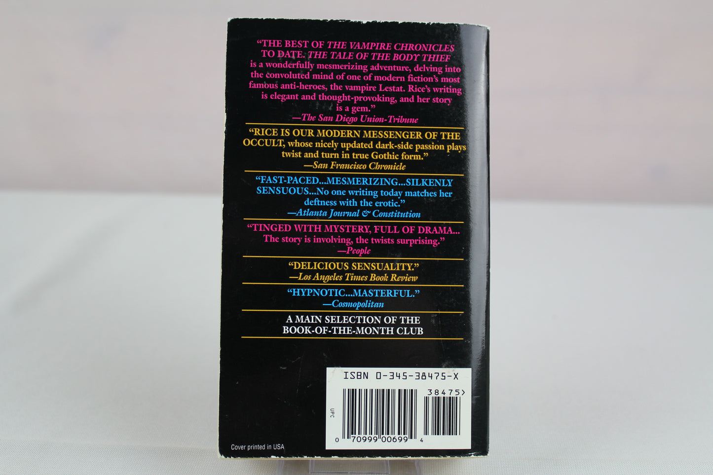 The Tale of the Body Thief (Vampire Chronicles) by Anne Rice