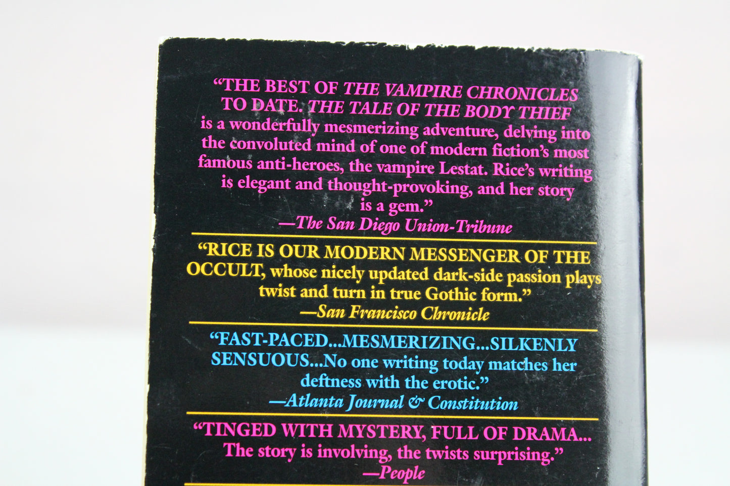 The Tale of the Body Thief (Vampire Chronicles) by Anne Rice