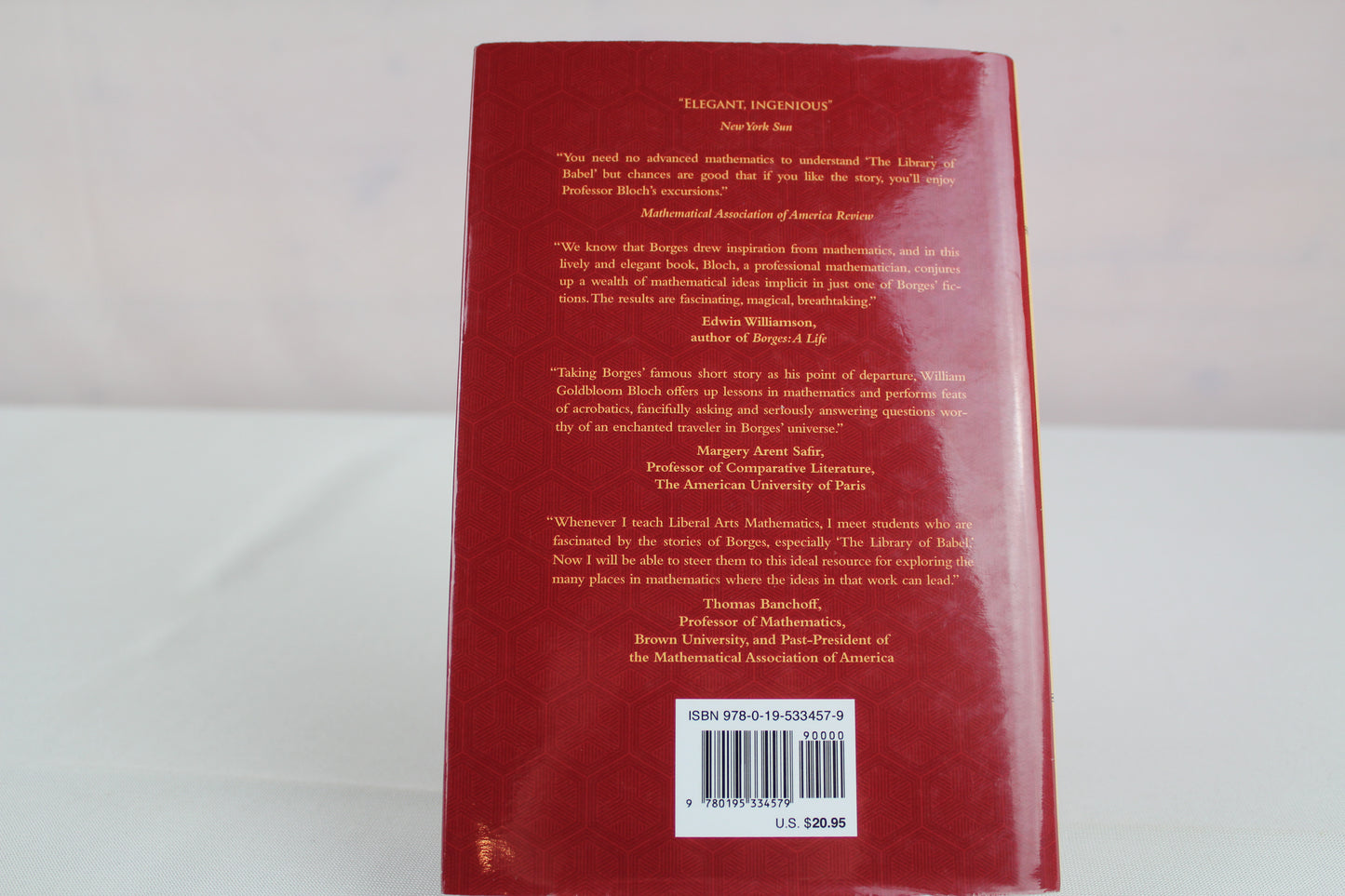 The Unimaginable Mathematics of Borges' Library of Babel by William Goldbloom Bloch