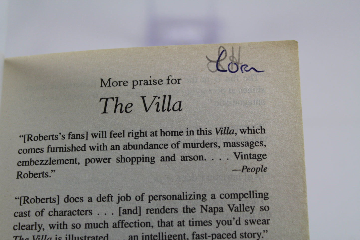 The Villa by Nora Roberts